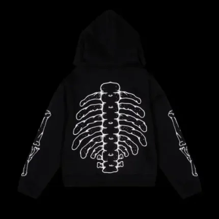 Zip-up-Black-Carsicko-Skelly-Hoodie-Back-Carsicko